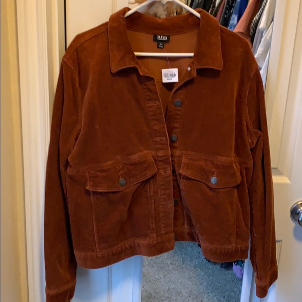 Burnt Orange Corduroy Jacket